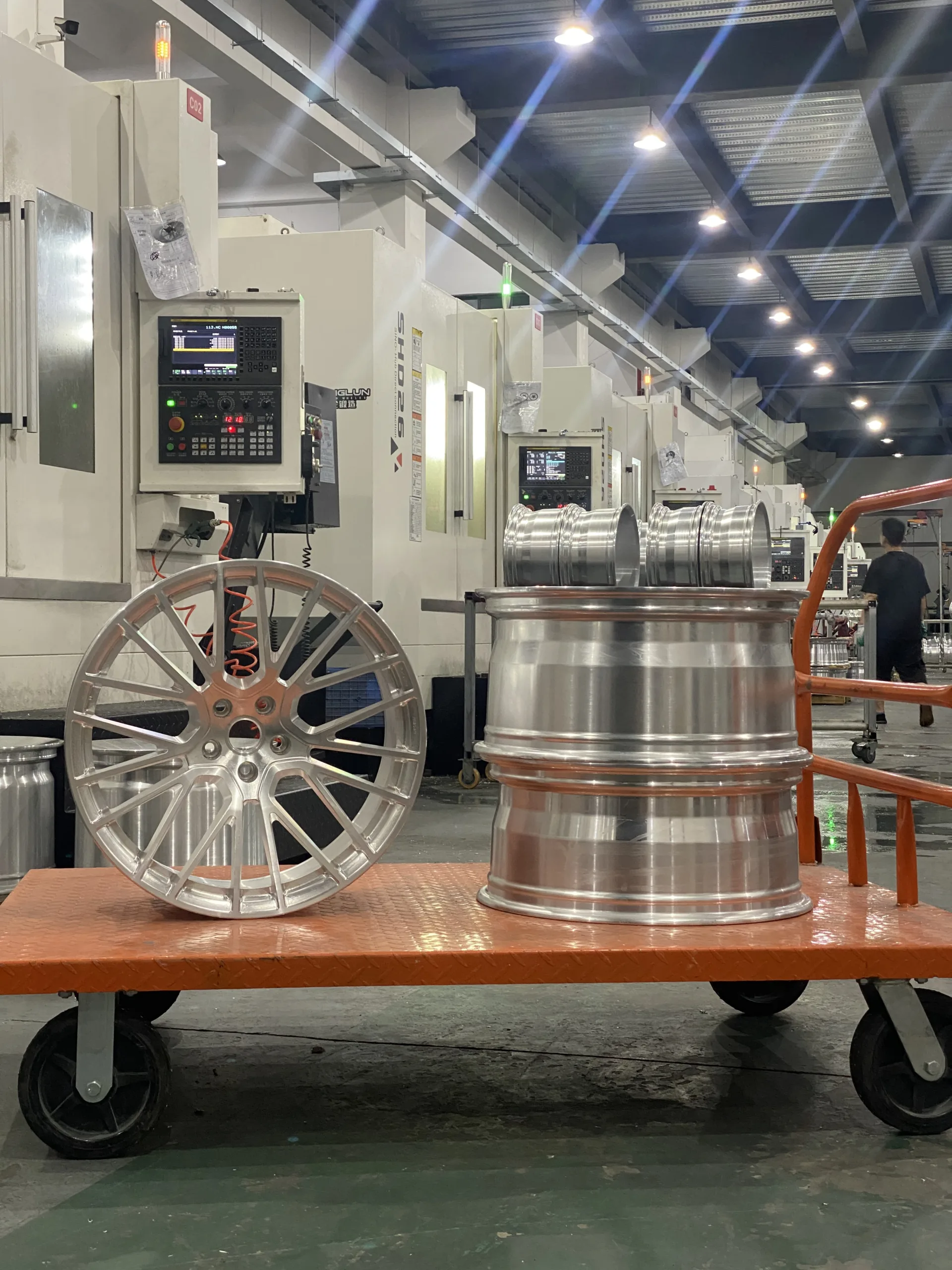 Forging and milling processes make the wheel hubs more durable for driving.