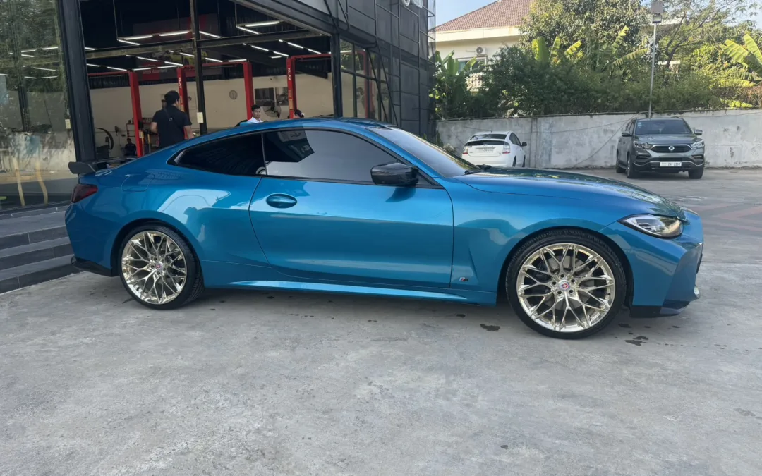 BMW 420 – Custom Forged 20-inch Wheels – Frozen Gold