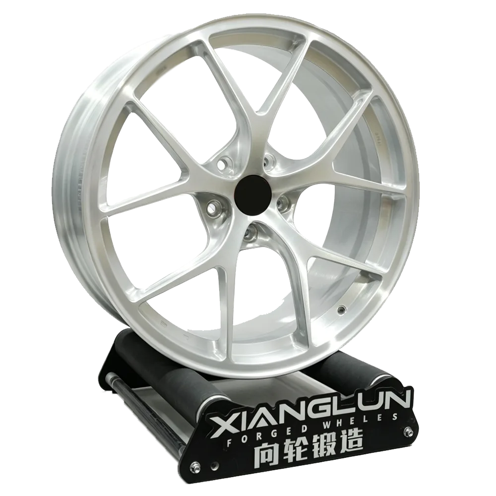 Brushed Silver Forged Wheels for BMW Mercedes Audi Porsche Tesla