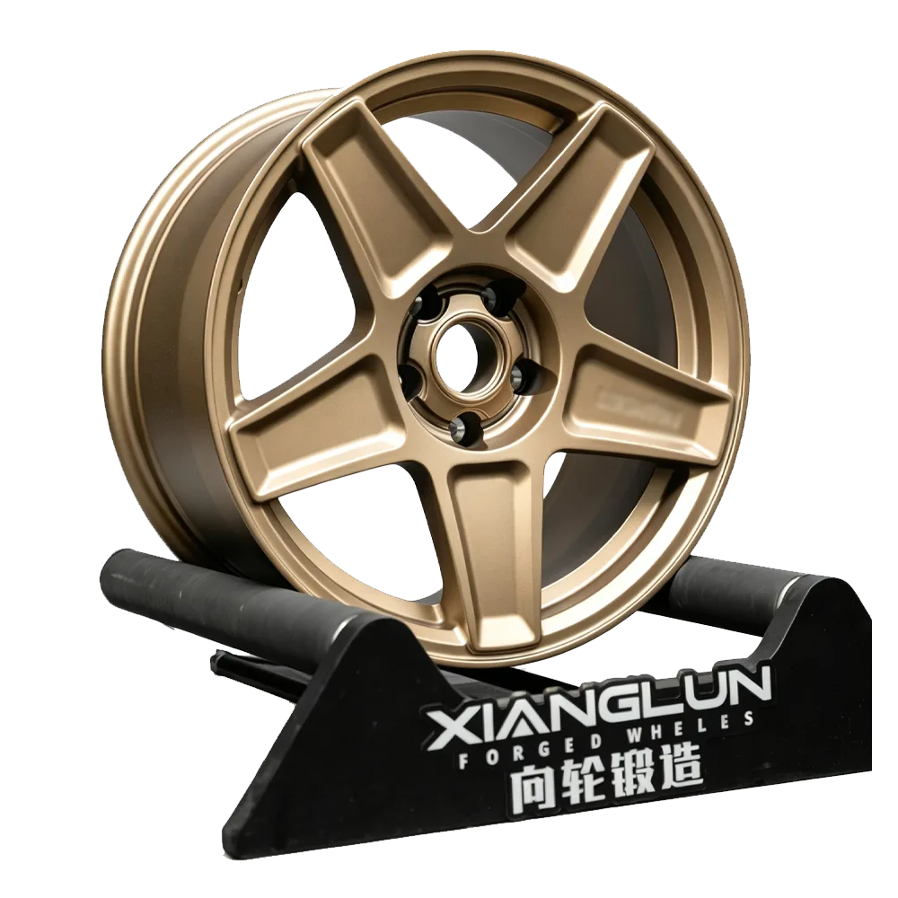 Matte Bronze 5-Star Forged Off-Road Wheels Custom Beadlock Style Truck SUV Rims