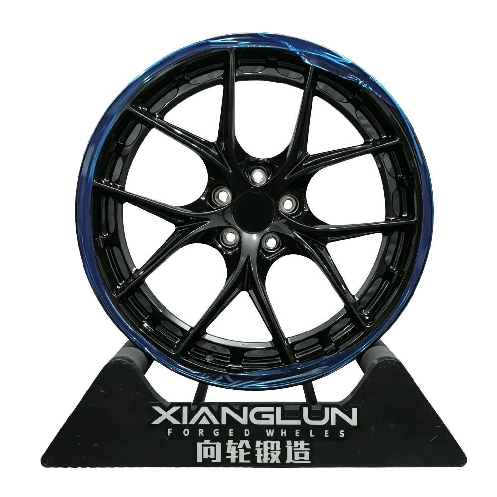 Gloss Black Y-Spoke Forged Wheels | Lightweight Performance Rims for Ferrari 488, F8 & Italian Supercars