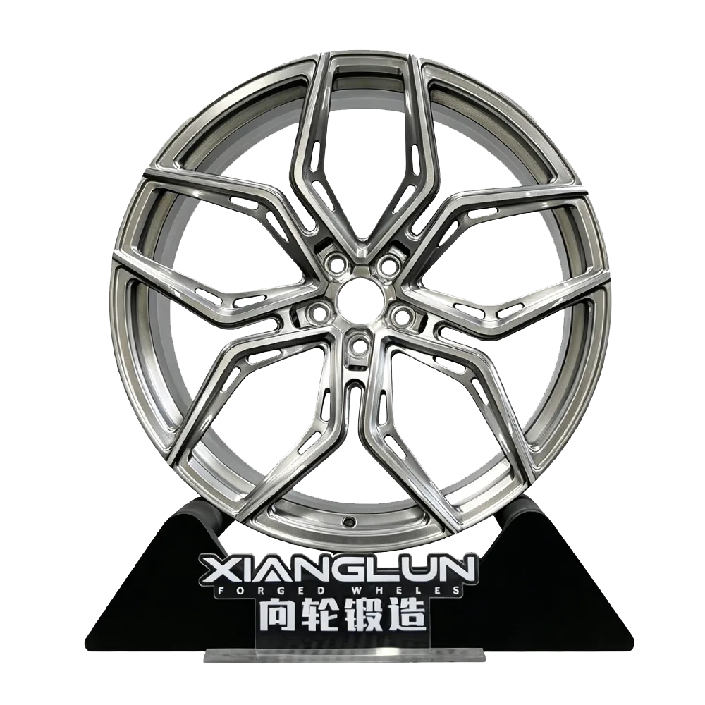 Brushed Grey Y-Spoke Monoblock Forged Wheels