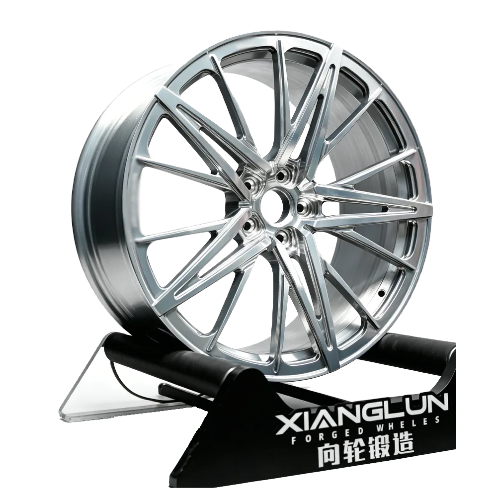 Polished Multi-Spoke Forged Wheels | Deep Concave Custom Monoblock Performance Rims