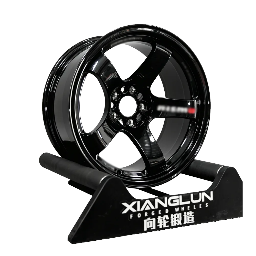 Gloss Black Deep Concave Forged Wheels | Heavy Blank Monoblock 6-Spoke Performance Rims