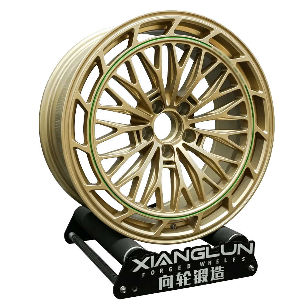 Bronze Mesh Forged Wheels with Accent Ring | Custom Multi-Spoke Performance Rims