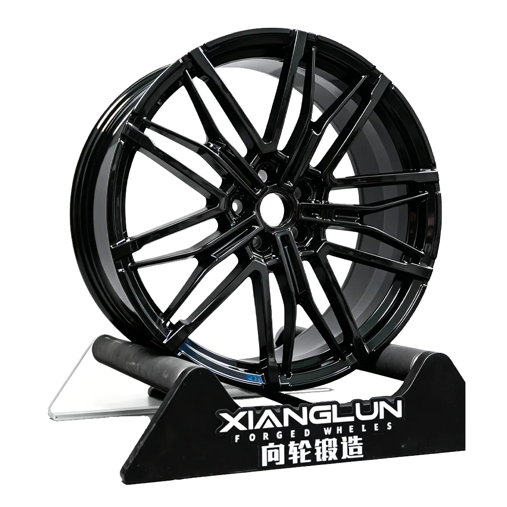 Gloss Black Split-Spoke Forged Wheels | Sport Staggered Rims for BMW M-Series, Mercedes AMG & European Performance Sedans