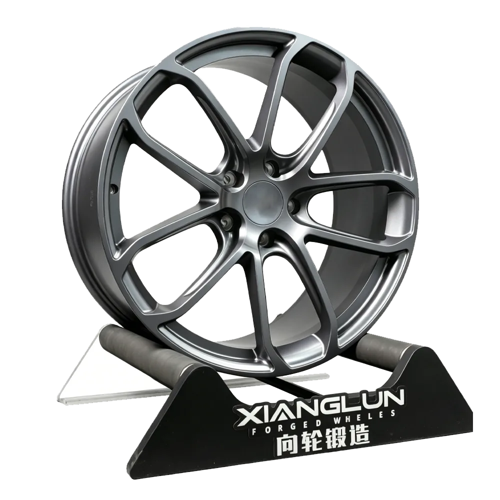 Gunmetal Grey 5-Spoke Forged Wheels | OEM-Style Custom Rims for Porsche Cayenne, Macan & Panamera