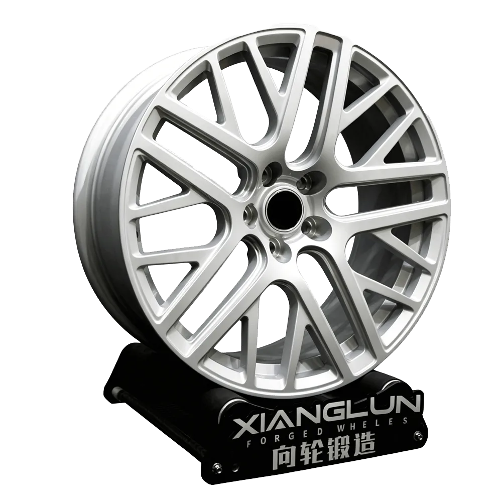 Matte Silver Multi-Spoke Forged Wheels | Luxury Rims for Chrysler 300, Dodge Charger & American Full-Size Sedans