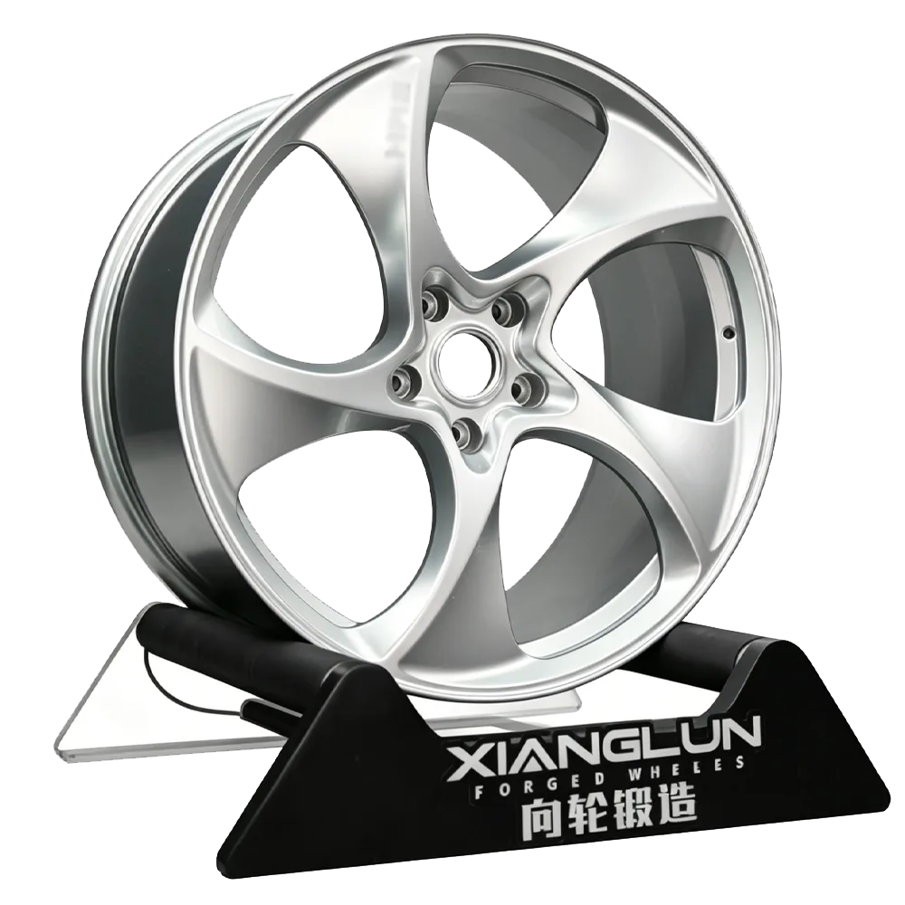 High Gloss Silver 5-Spoke Forged Wheels