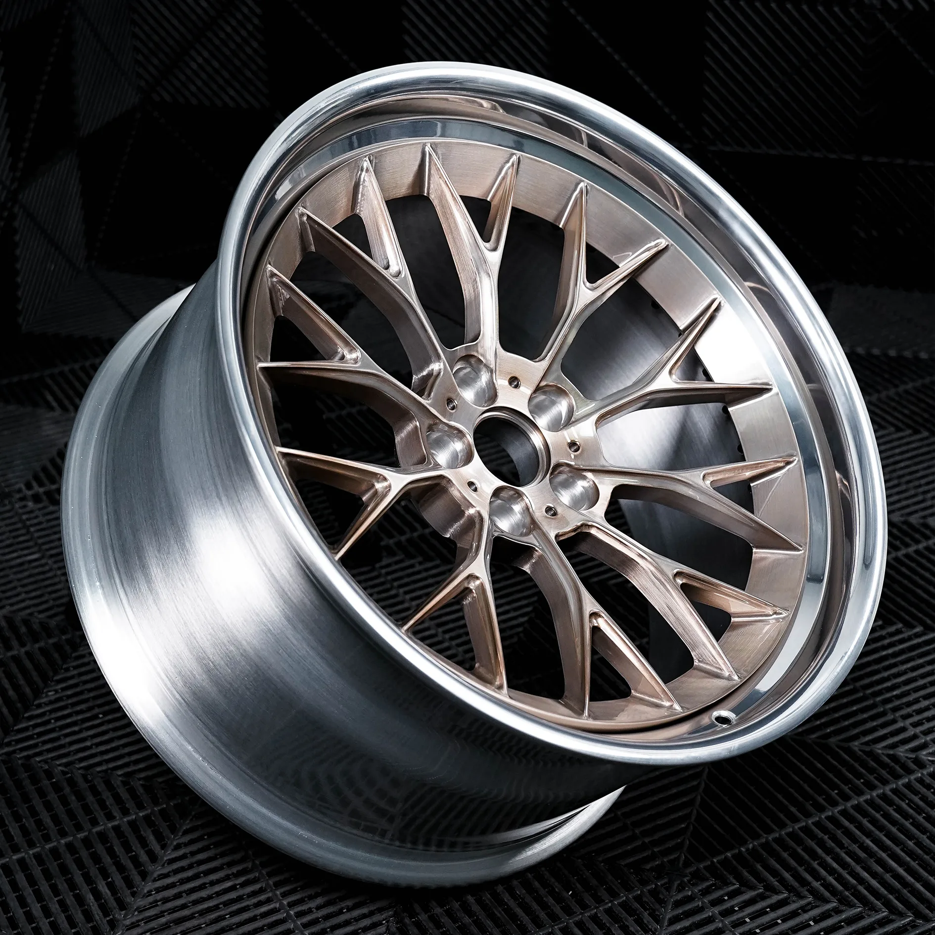 Brushed Rose Gold + Polished (4) Brushed Rose Gold Polished 4