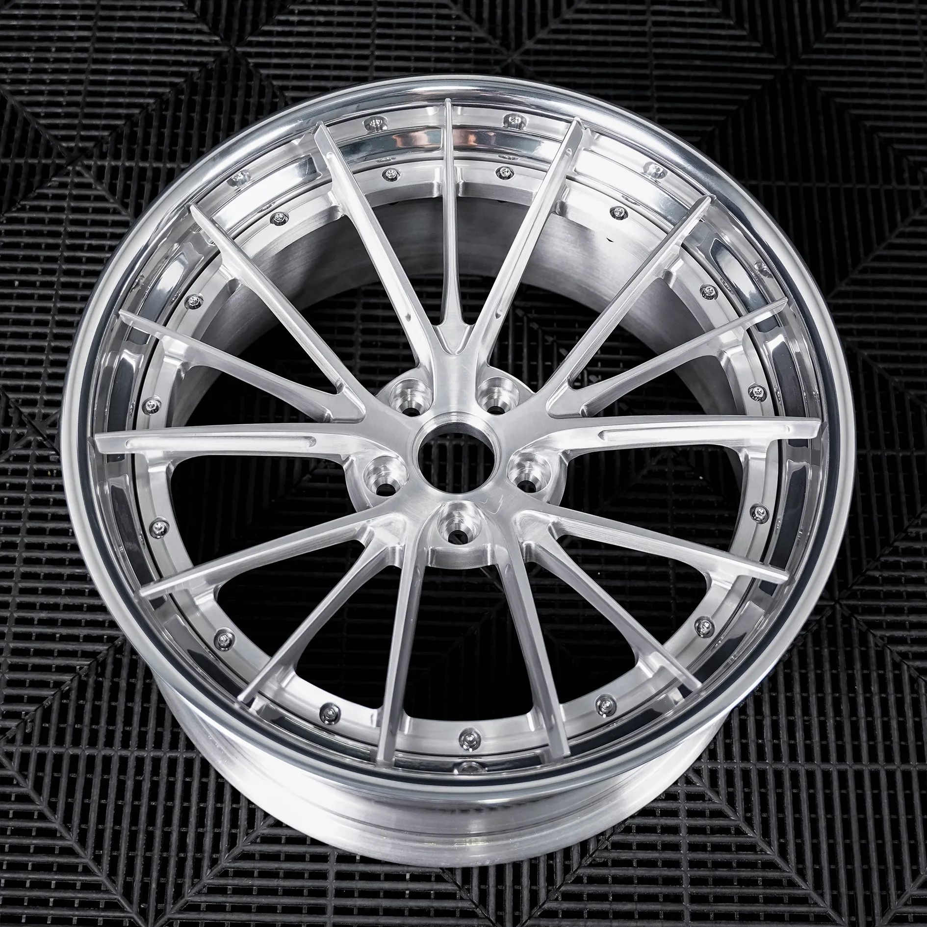 Brushed Silver Polished 1