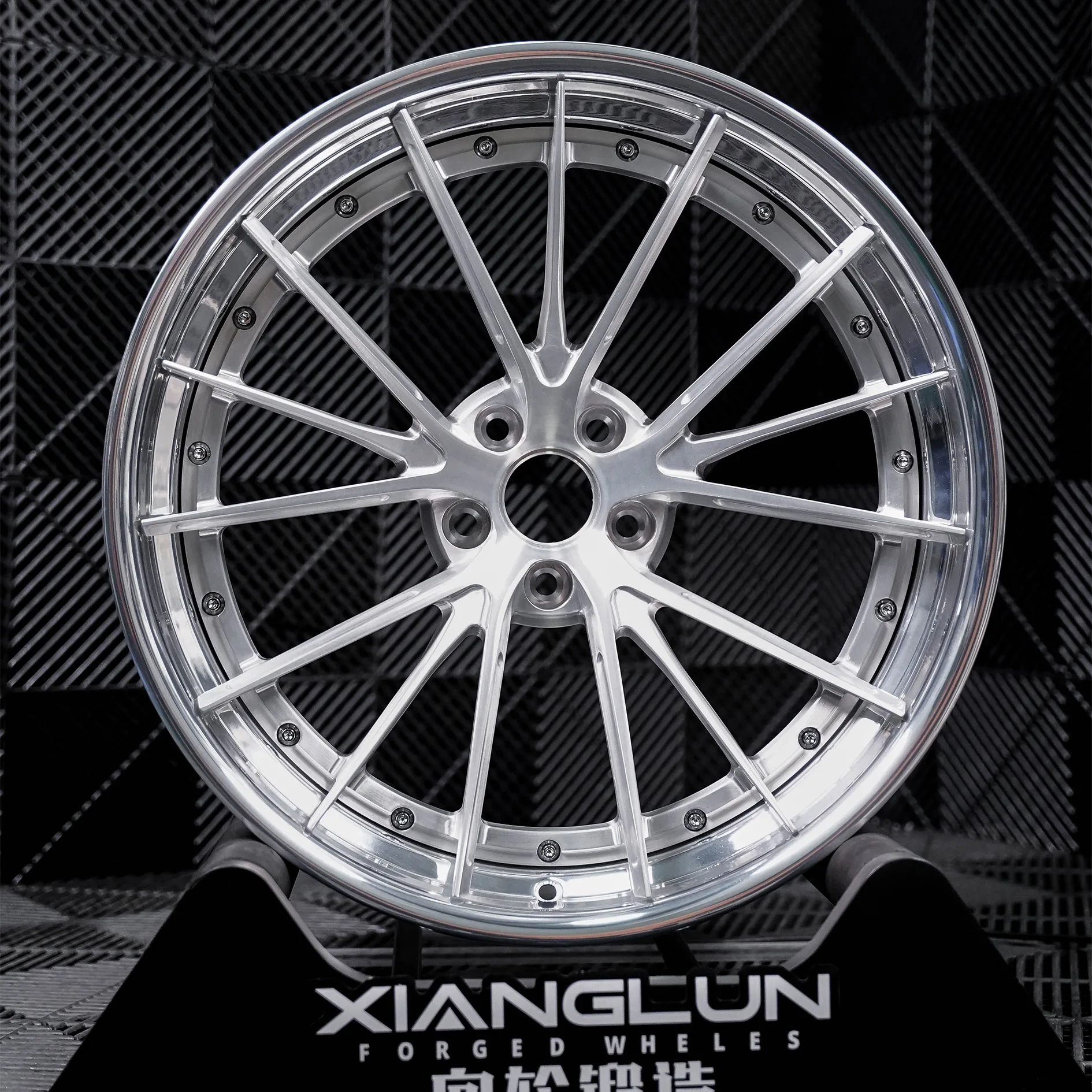 Brushed Silver Polished 3