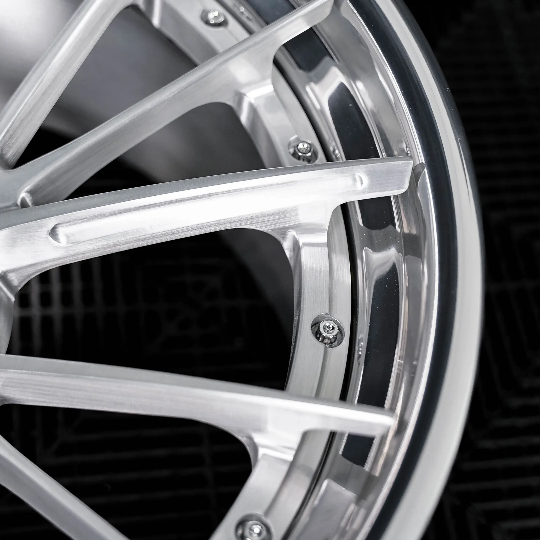 Brushed Silver Polished 5