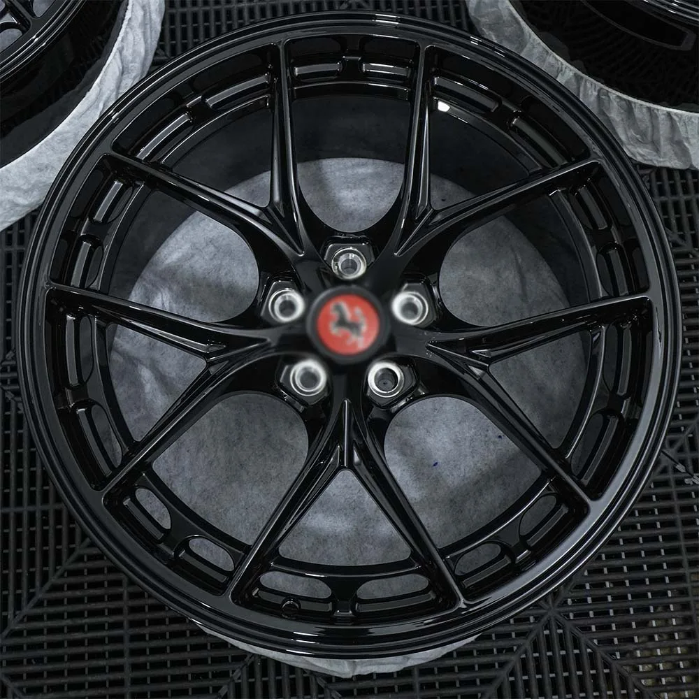 Ferrari Black Y Spoke Wheels 4