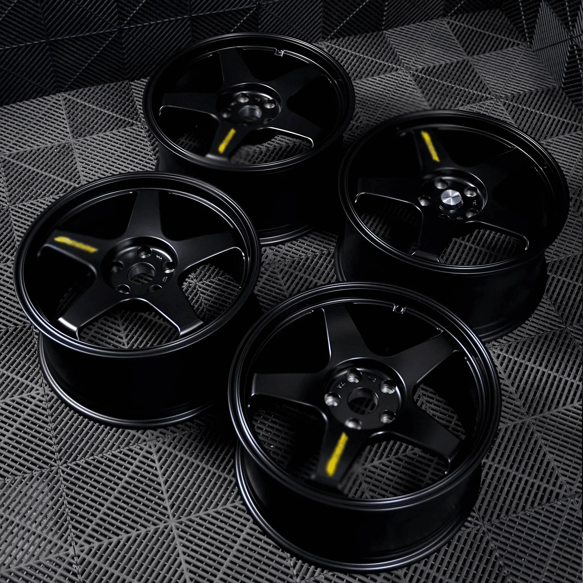 Satin Black with Yellow Outline (1) Satin Black with Yellow Outline 1