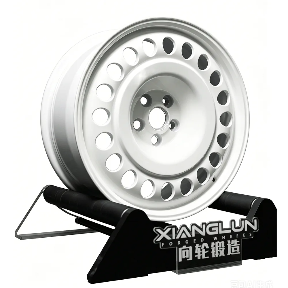 White Aero Disc Forged Wheel | Retro Rally Style Design